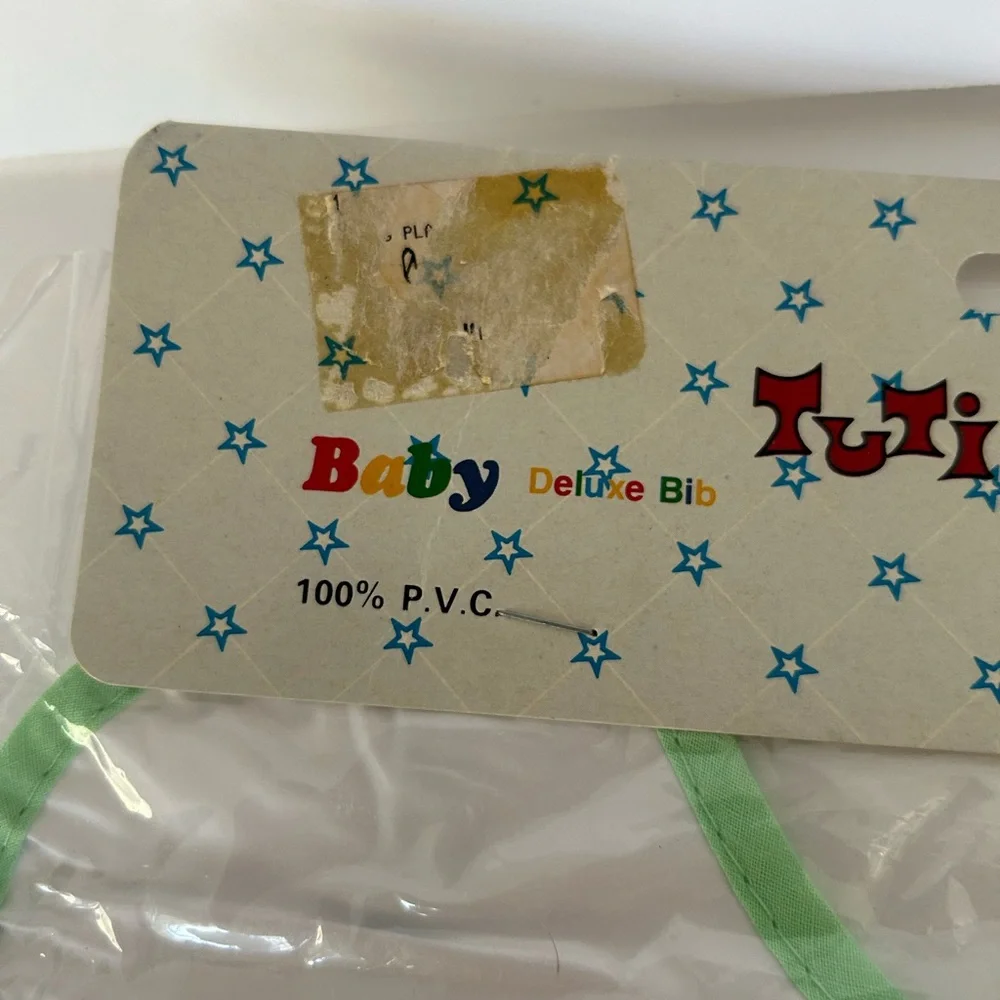 🦋 5/$25 - Tuti Fruiti Baby Bib Vintage - NWT - Teddy Bear Flying Kites